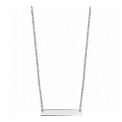 Sterling Silver Personalized Bar Necklace – view 3