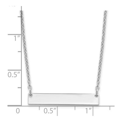Sterling Silver Personalized Bar Necklace – view 4