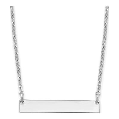 Sterling Silver Personalized Bar Necklace