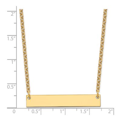 Gold-Plated Sterling Silver Personalized Bar Necklace – view 4