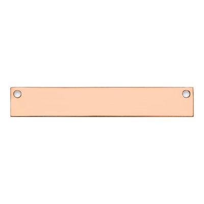 14K Rose Gold Medium Blank Bar Finding