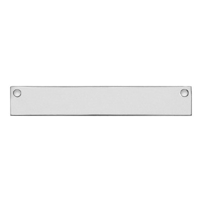 14K White Gold Medium Blank Bar Finding