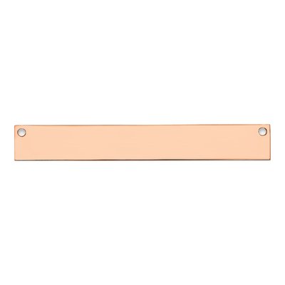 14K Rose Gold Large Blank Bar Finding