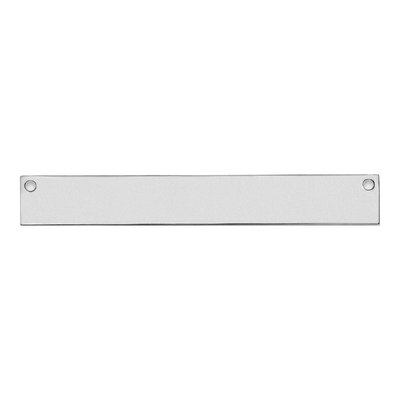 14K White Gold Large Blank Bar Finding