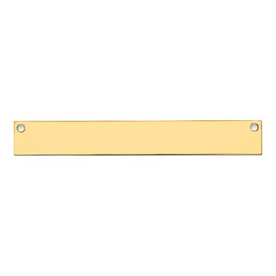 14K Yellow Gold Large Blank Bar Finding