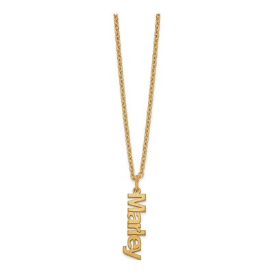 Gold-Plated Sterling Silver Personalized Name Necklace – view 2