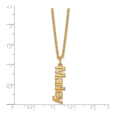 Gold-Plated Sterling Silver Personalized Name Necklace – view 3