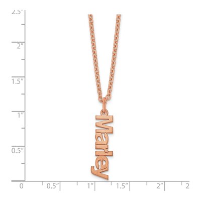 Rose Gold-Plated Sterling Silver Personalized Name Necklace – view 2