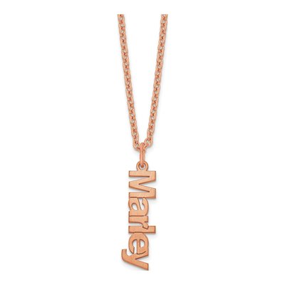 Rose Gold-Plated Sterling Silver Personalized Name Necklace