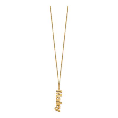 14K Yellow Gold Personalized Name Necklace – view 2