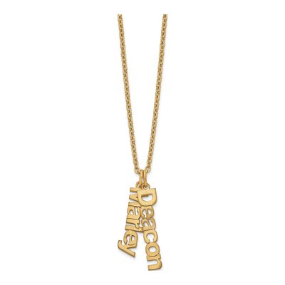 Gold-Plated Sterling Silver Personalized 2-Name Necklace – view 2