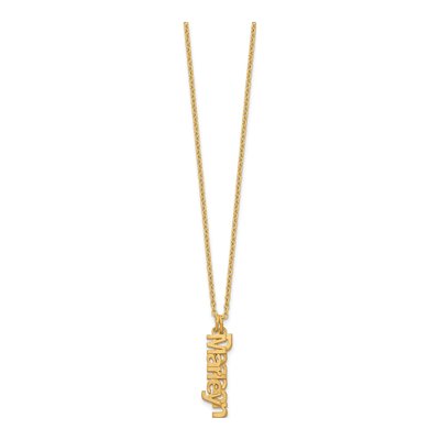 Gold-Plated Sterling Silver Personalized 2-Name Necklace – view 4