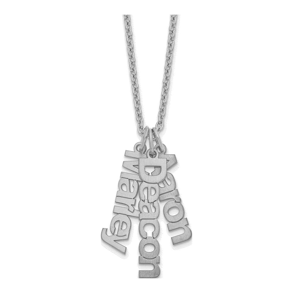 Sterling Silver Personalized 3-Name Necklace