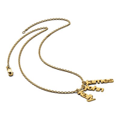 14K Yellow Gold 3-Name Necklace – view 5