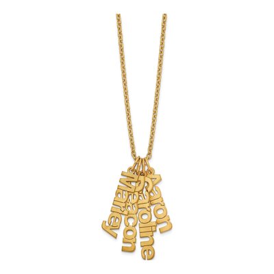 Gold-Plated Sterling Silver Personalized 4-Name Necklace – view 2