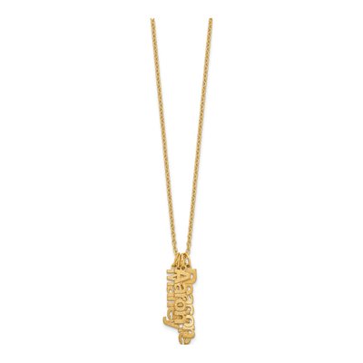Gold-Plated Sterling Silver Personalized 4-Name Necklace – view 4