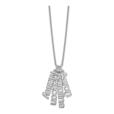 Sterling Silver 4-Name Necklace – view 2
