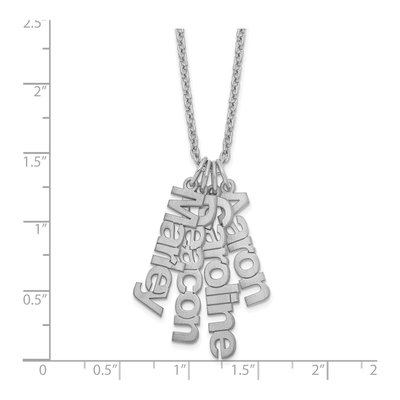 Sterling Silver 4-Name Necklace – view 3