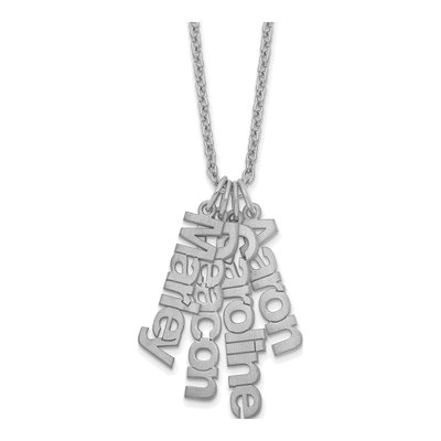 Sterling Silver 4-Name Necklace