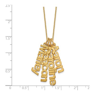 14K Yellow Gold Personalized 4-Name Necklace – view 3
