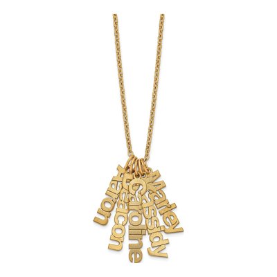 Gold-Plated Sterling Silver Personalized 5-Name Necklace – view 2