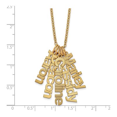 Gold-Plated Sterling Silver Personalized 5-Name Necklace – view 3