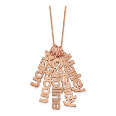 14K Rose Gold 5-Name Necklace