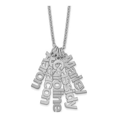 Sterling Silver Personalized 5-Name Necklace
