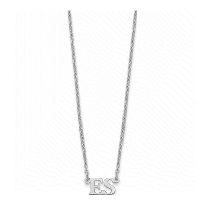 Sterling Silver Personalized Small Initials Necklace – view 2