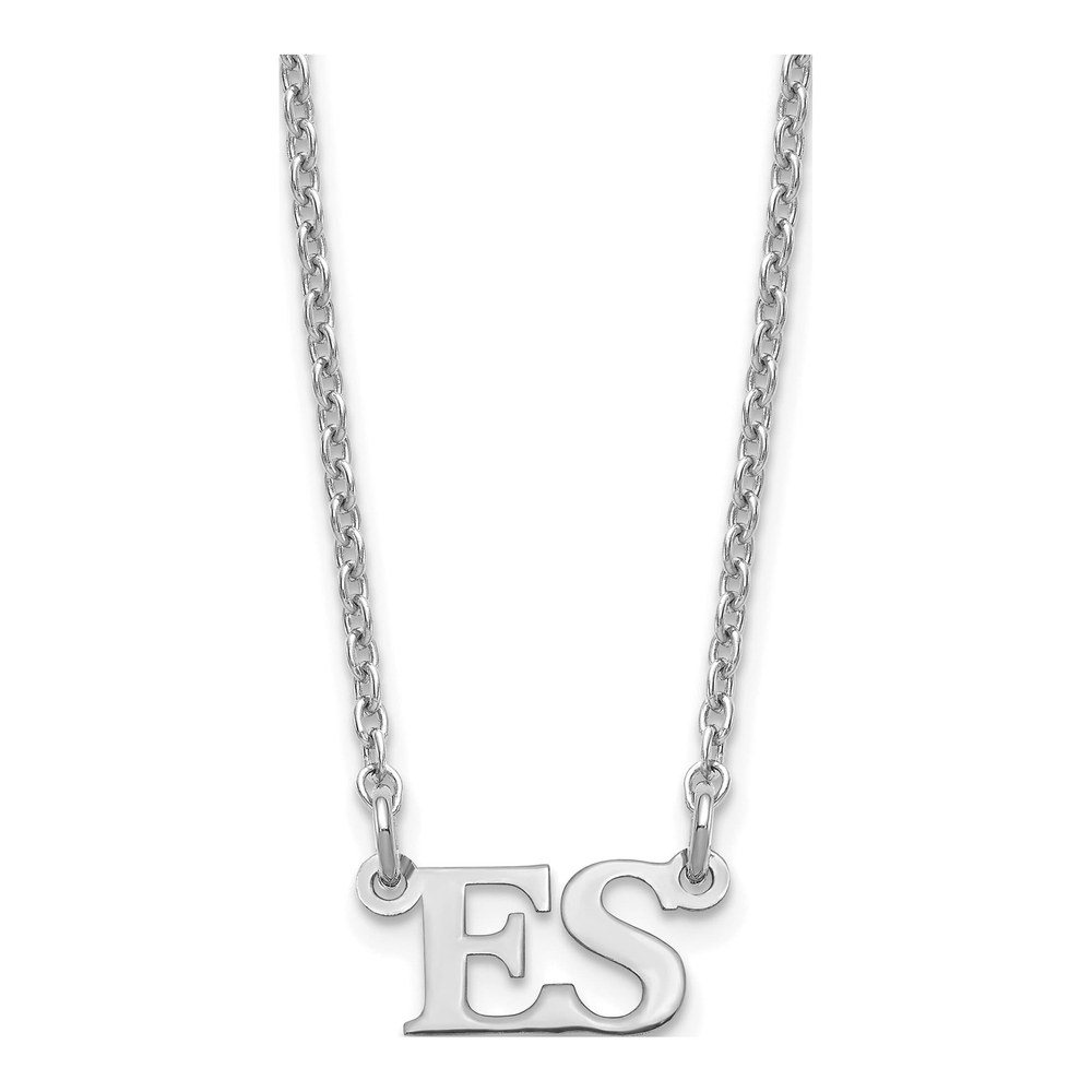 Sterling Silver Personalized Small Initials Necklace