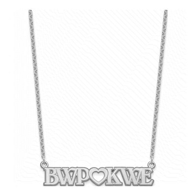 Sterling Silver Personalized Couple's Monogram Necklace – view 2