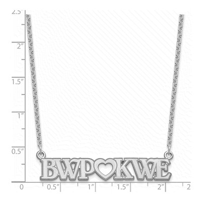 Sterling Silver Personalized Couple's Monogram Necklace – view 3