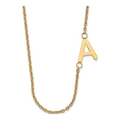 Gold-Plated Sterling Silver Initial Necklace