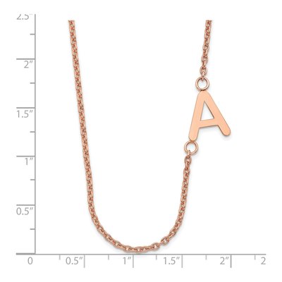 Rose Gold-Plated Sterling Silver Initial Pendant – view 2