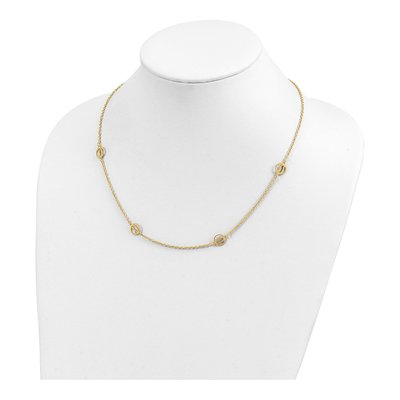 Gold-Plated Sterling Silver Personalized Initial Station Necklace – view 4