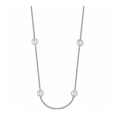 Sterling Silver Initial Station Necklace – view 2