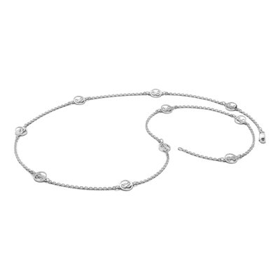 Sterling Silver Initial Station Necklace – view 4