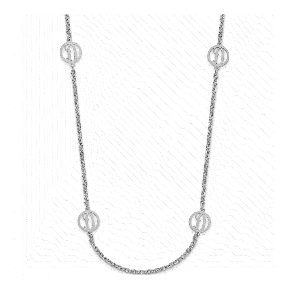 Sterling Silver Initial Station Necklace
