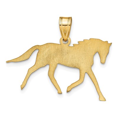 Gold-Plated Sterling Silver Personalized Horse Name Pendant – view 4