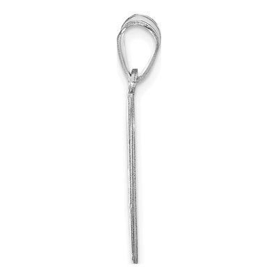 14K White Gold Personalized Basketball Pendant – view 2