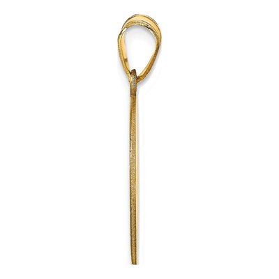 14K Yellow Gold Personalized Volleyball Pendant – view 2