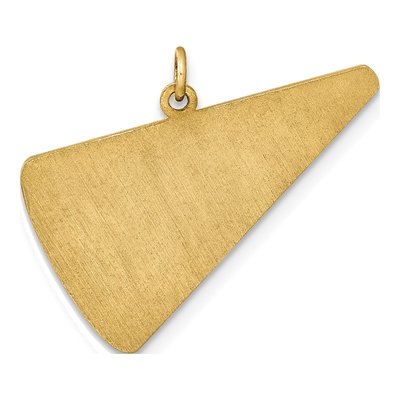14K Yellow Gold Personalized Megaphone Pendant – view 4