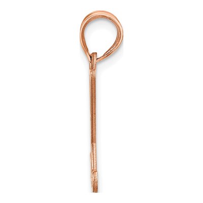 14K Rose Gold Personalized Hockey Pendant – view 2