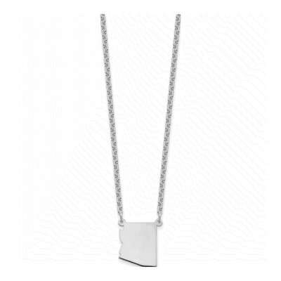 Sterling Silver Arizona State Pendant Necklace – view 2