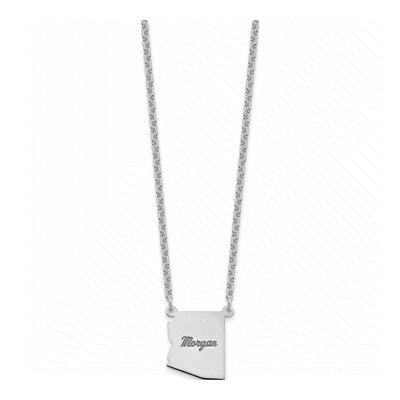 Sterling Silver Arizona State Pendant Necklace – view 4