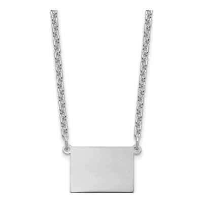 Sterling Silver Colorado State Pendant Necklace
