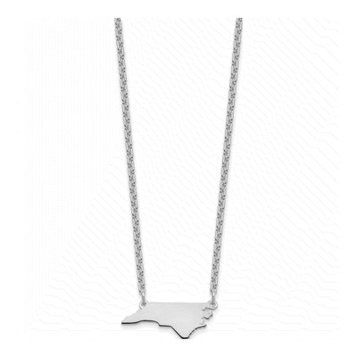 Sterling Silver North Carolina State Pendant Necklace – view 3