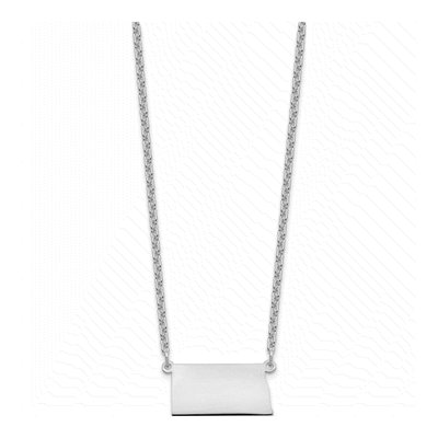 Sterling Silver North Dakota State Pendant Necklace – view 2