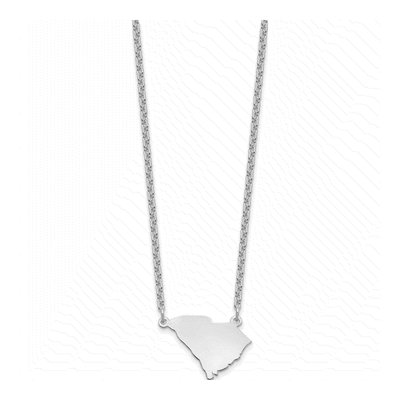 Sterling Silver South Carolina State Pendant Necklace – view 3