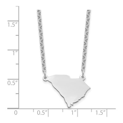 Sterling Silver South Carolina State Pendant Necklace – view 4